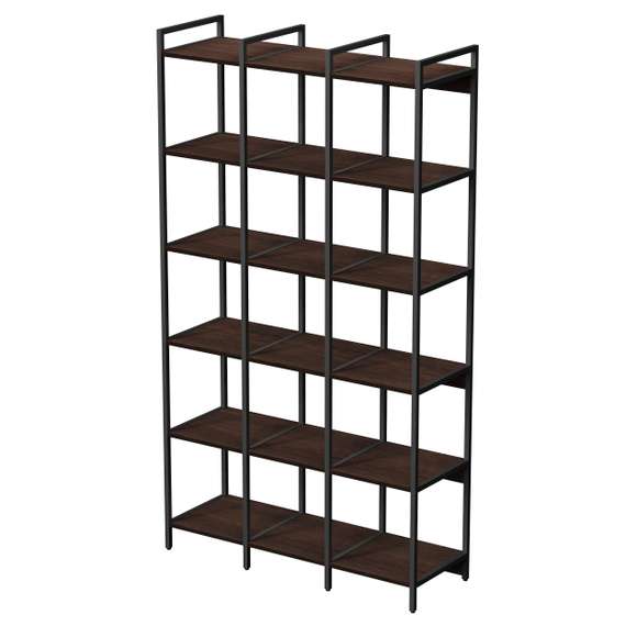 10СВТ.6.400 Стеллаж высокий тройной 6 полок, узкий (1160*400*2080)