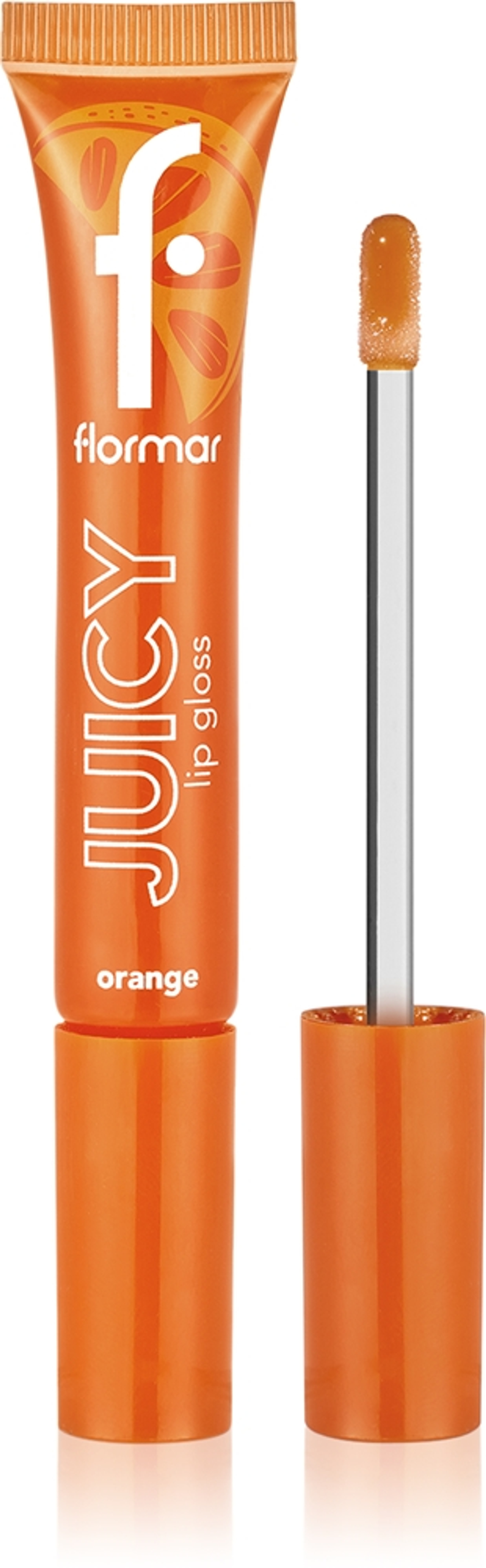 flormar Juicy Lip Gloss - Увлажняющий блеск для губ оттенок 002 Orange, 10 ml