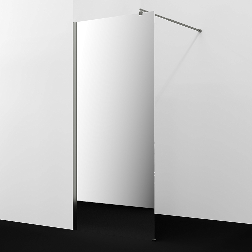 Душевое ограждение WasserKRAFT Rur 30W39GR-MR 90 профиль графит/стекло зеркальное