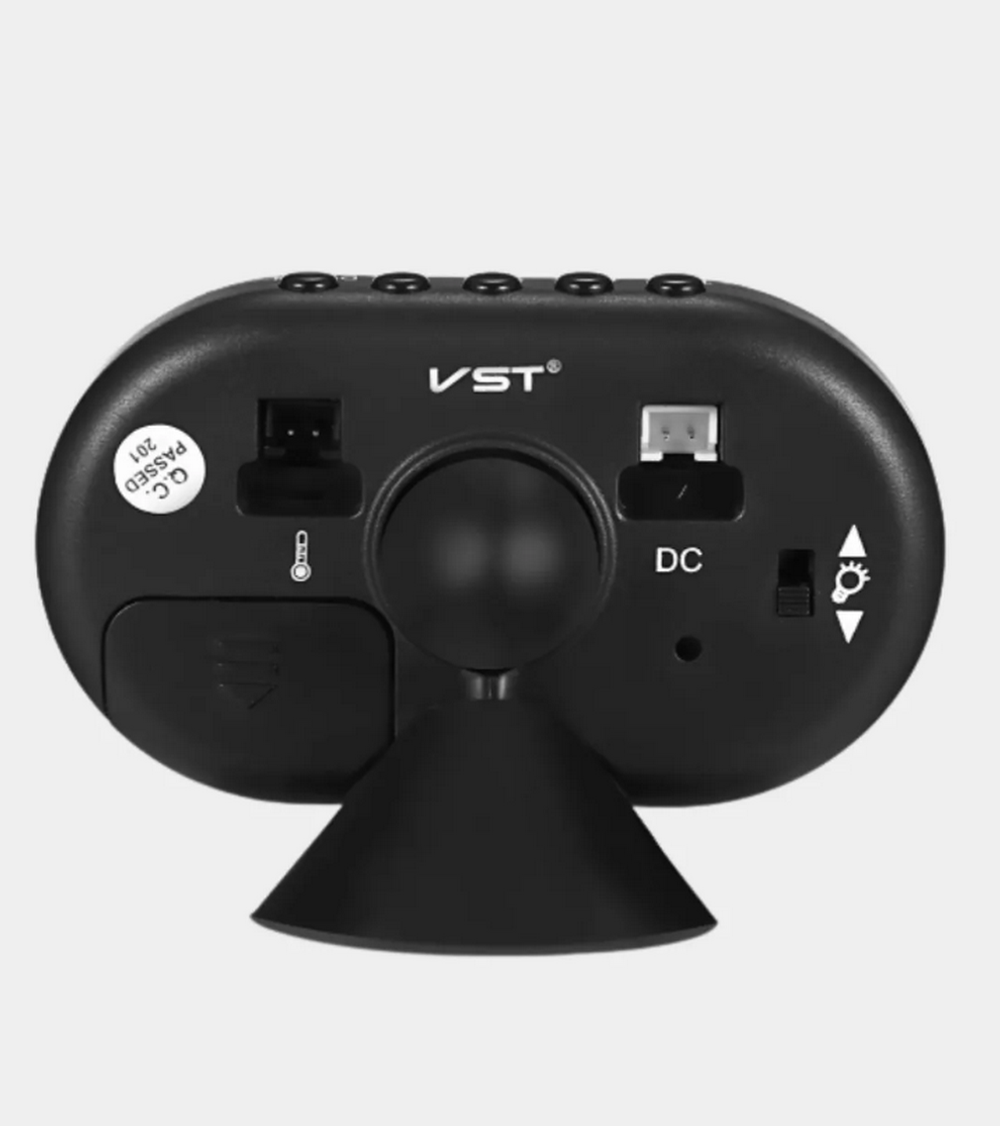 Авто часы VST 7009-V Green&Blue Монохром