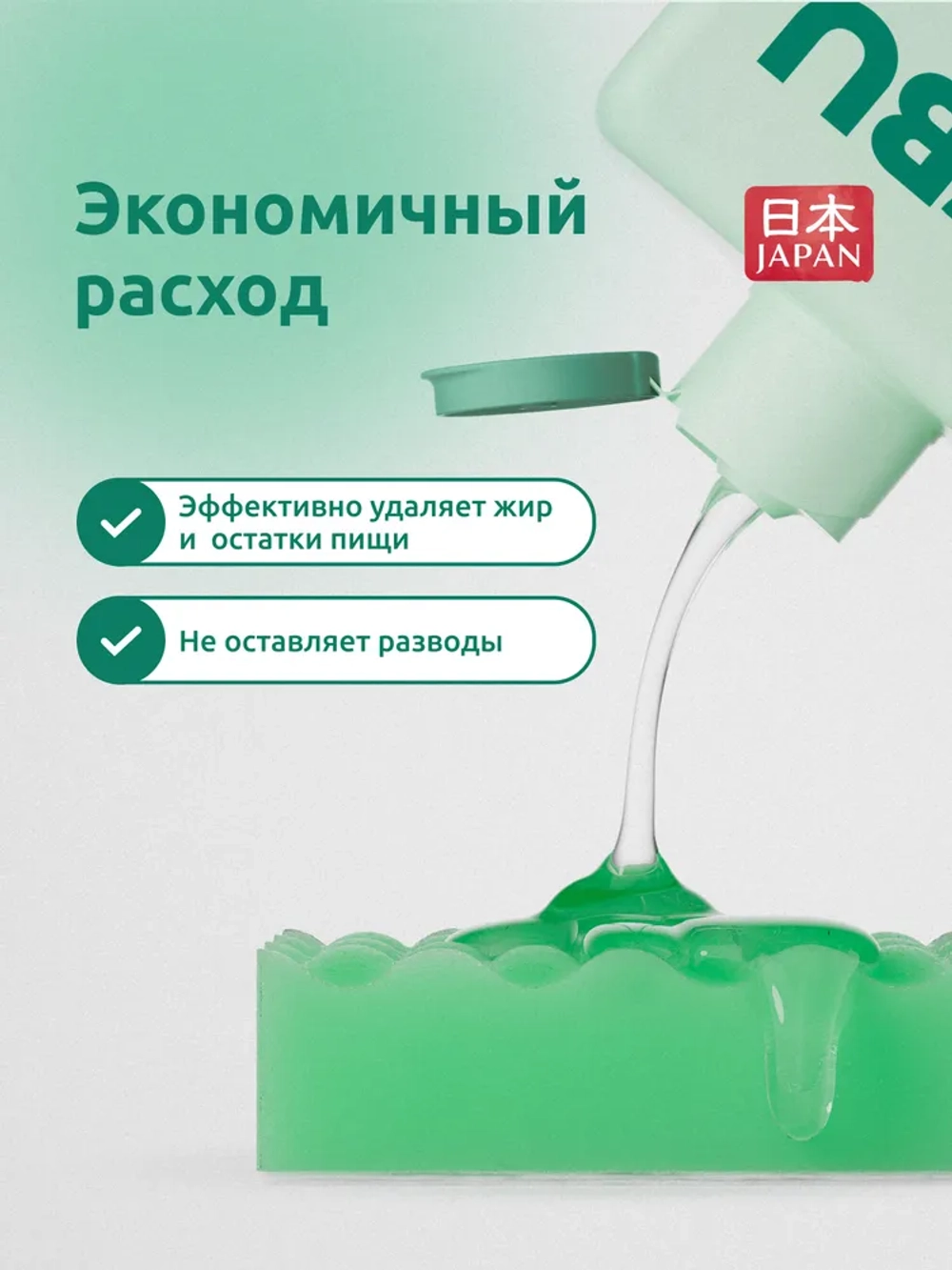 Моющее средство для посуды Nobu с алоэ экологичное 600 мл