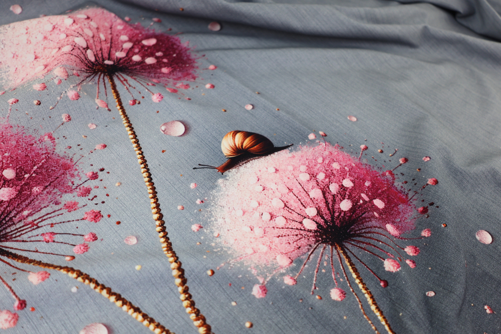 РОЗОВЫЕ ОДУВАНЧИКИ - Кулирка с лайкрой, компакт пенье (ДЖ69 Маша) (к1 неравномерный прокрас местами, полочка задета)