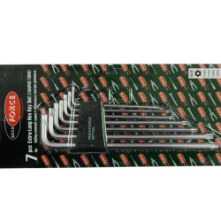 Набор ключей TORX Г-образных экстра длинных с отверстием 7пр.(Т10Н,Т15Н,Т20Н,Т25Н,Т27Н,Т30Н,Т40Н) в пластиковом держателе RockForce##Rock FORCE RF-5071TXL