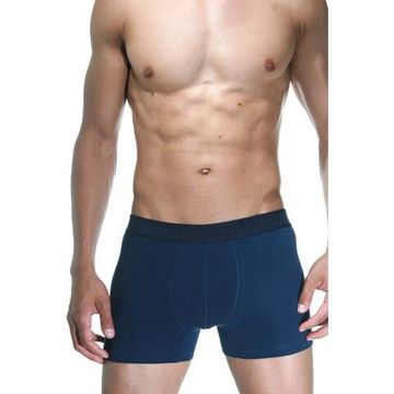 Набор мужских трусов боксеров 3в1 (бирюзовые с принтом, темно-синие, серые)  DARKZONE DZN9038