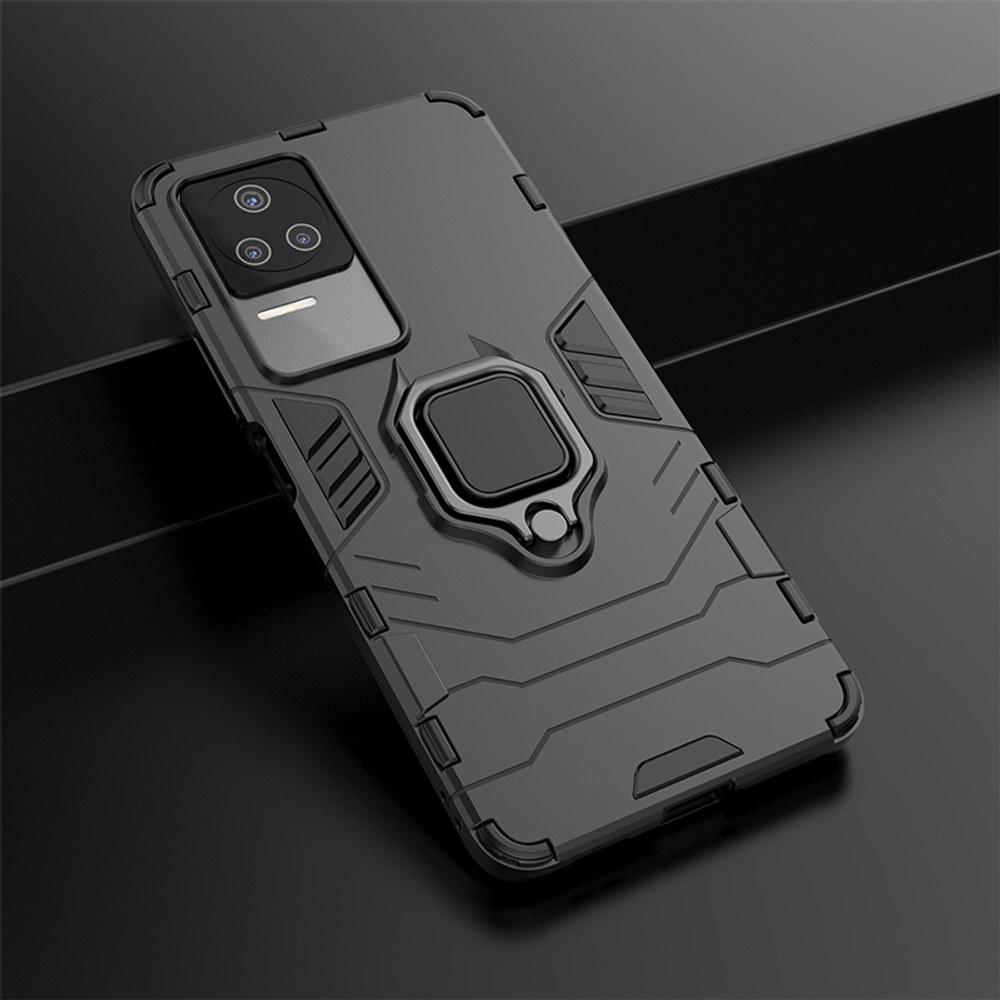 Противоударный чехол с кольцом Panther Case для Xiaomi Poco F4