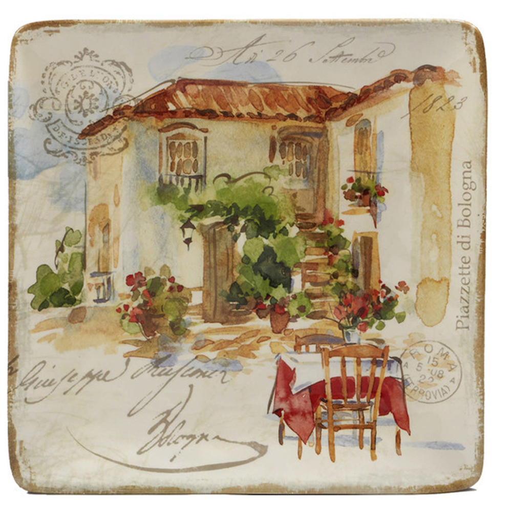 Тарелка обеденная Certified Int. Итальянский дворик 27см