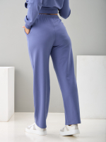 Костюм с брюками КБ-384/серо-фиолетовый-п