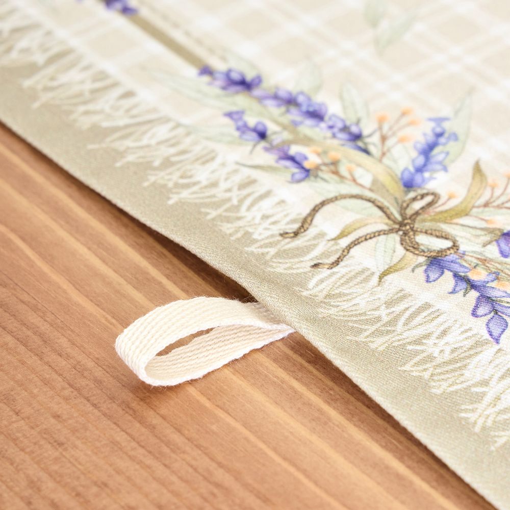 НАБОР ПОЛОТЕНЕЦ ИЗ 2-Х ШТ "ДУША ПРОВАНСА",40Х60СМ, 100% ХЛОПОК,ТВИЛ,КЛЕТКА