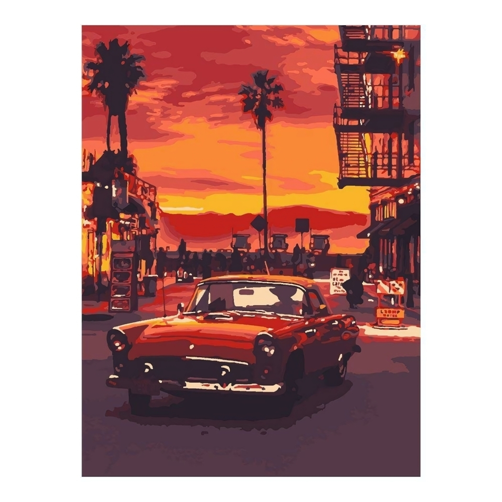 Картина по номерам 40*50см "Калифорния" (Lori)