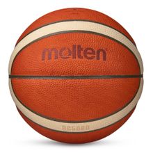 Мяч баск. MOLTEN B7G5000 р.7, FIBA Appr,12 панелей, нат.кожа, бутил. камера, кор-беж-чер