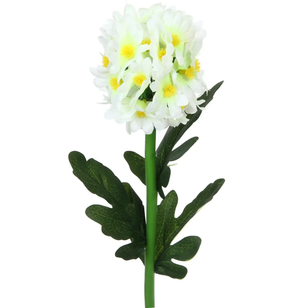 Светильник на солн.батарее (фигура на спице с подсветкой) «Гортензия» 73 см, Белый (свечение тепл.белый)