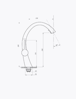 Смеситель для кухни Профсан PSM-301-9 STEEL Черный/бронза