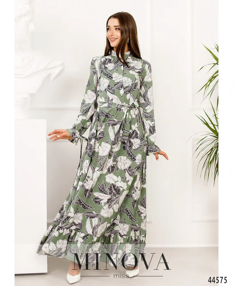 Платье 8636Н-зеленый Minova