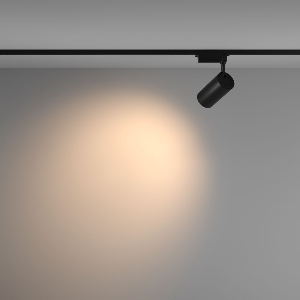 Трековый однофазный светодиодный светильник Maytoni Unity Vuoro TR003-1-36W3K-W-B