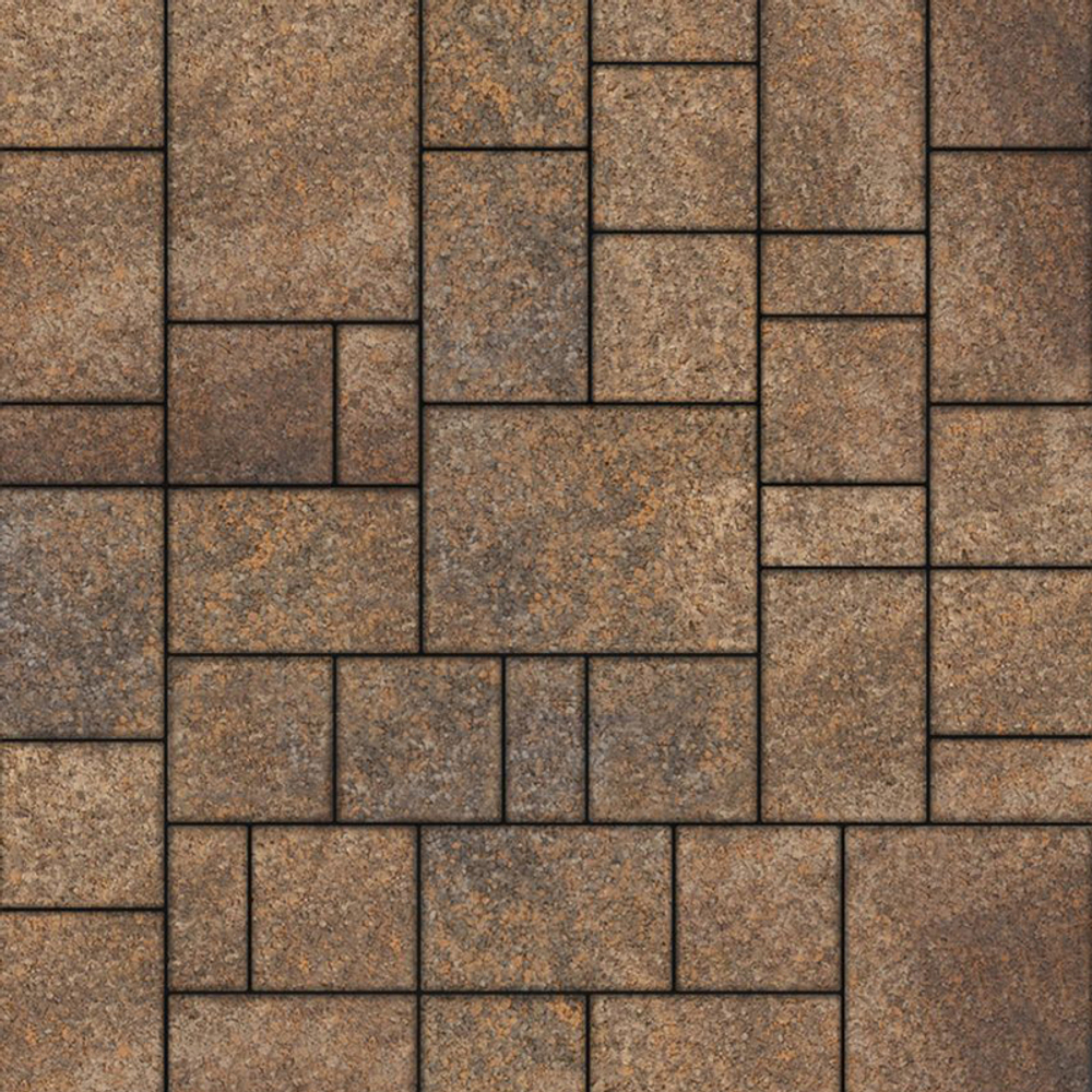 Тротуарная плитка МЮНХЕН - Листопад гранит Клен, комплект из 4 видов плит