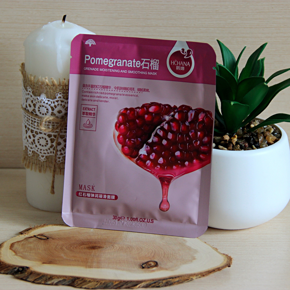 Тканевая маска с гранатом