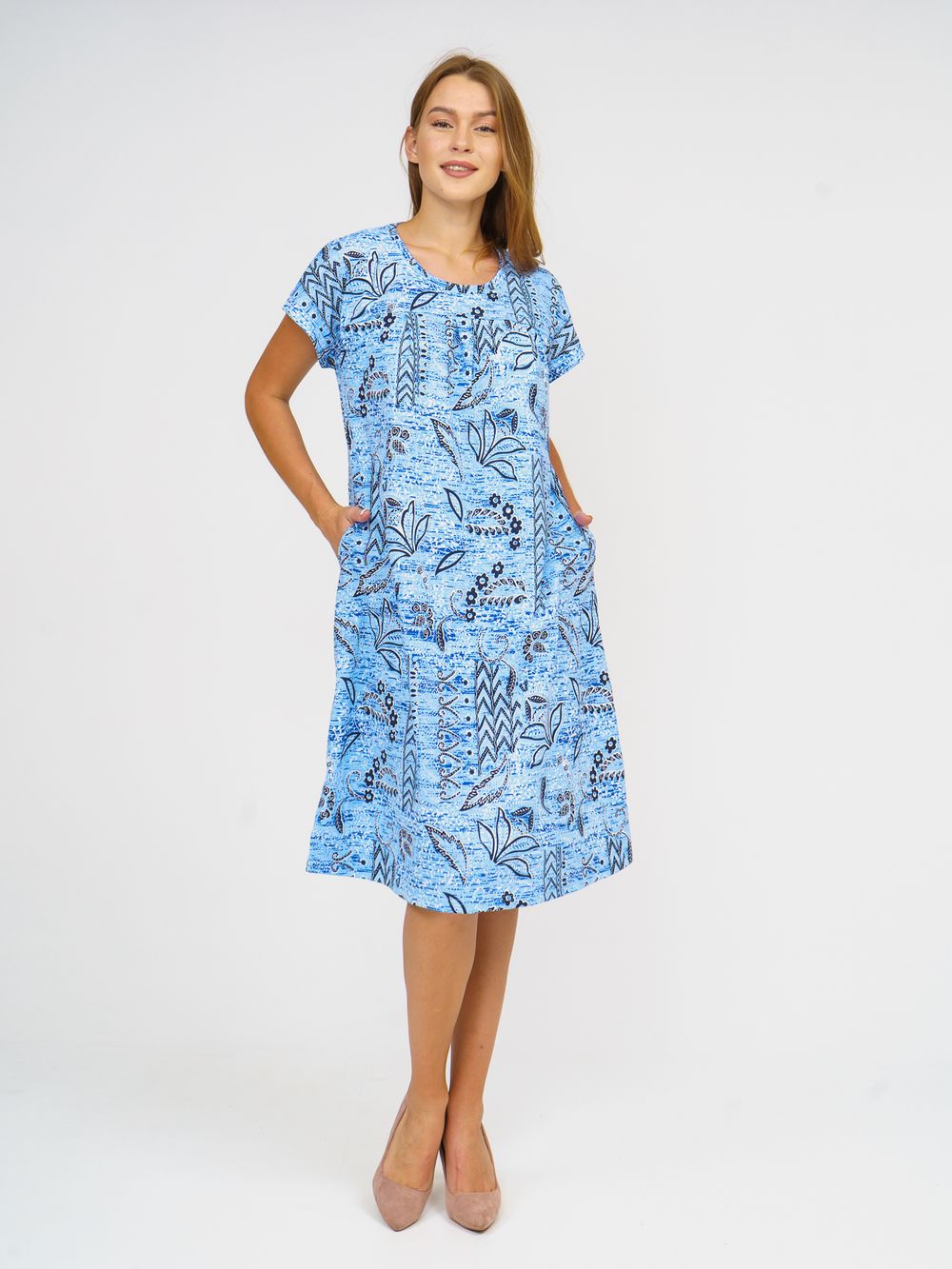 520  Платье  "Голубой" SveTekst (Акция)