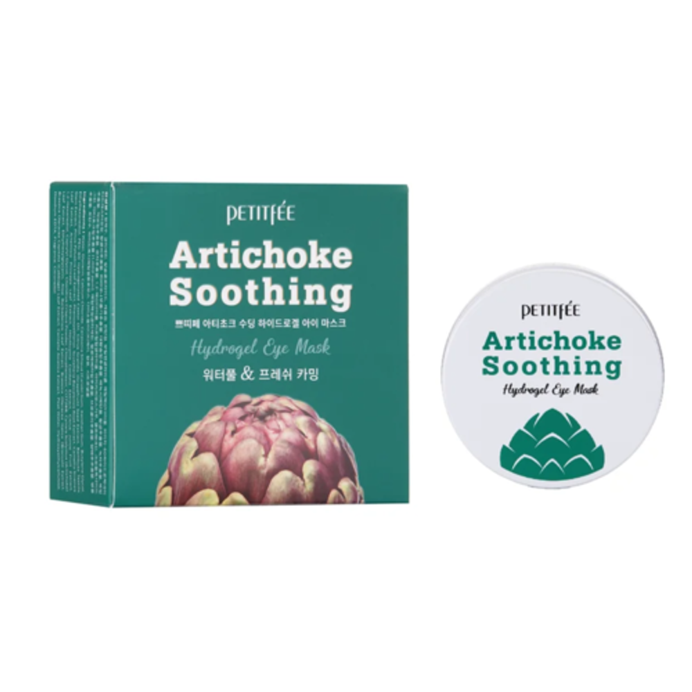 Патчи гидрогелевые с артишоком Petitfee Artichoke Soothing Hydrogel Eye Mask