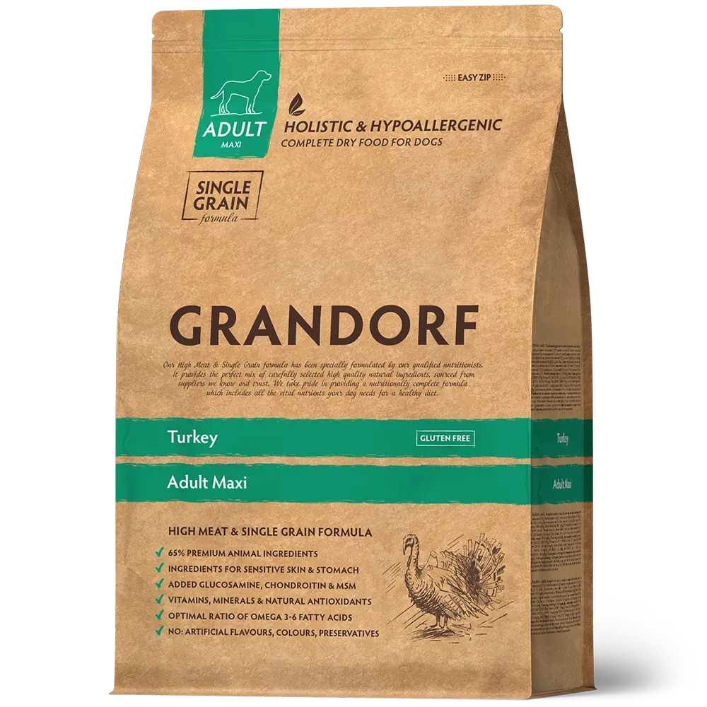 Grandorf Turkey, Adult Maxi для крупных пород (Индейка)