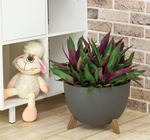 Кашпо ФЛОРИАН с внутренней вставкой на ножках D250 мм 4,2л