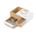 Шкатулка stowit mini, белая/дерево