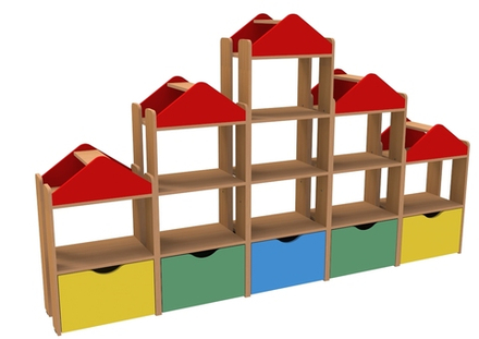 Комплект стеллажей Городок НИМ05