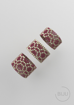 Схема кольца из бисера, узор PEYOTE, мозаичное плетение, четный счет, узор пейот из Miyuki Delica 11/0, файл PDF, RING_375