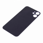 Задняя крышка для iPhone 12 mini Белый (стекло, широкий вырез под камеру, логотип)