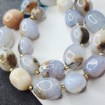 Халцедон, крупная галтовка, 12-15 мм, камни овалы бочонки, штучно