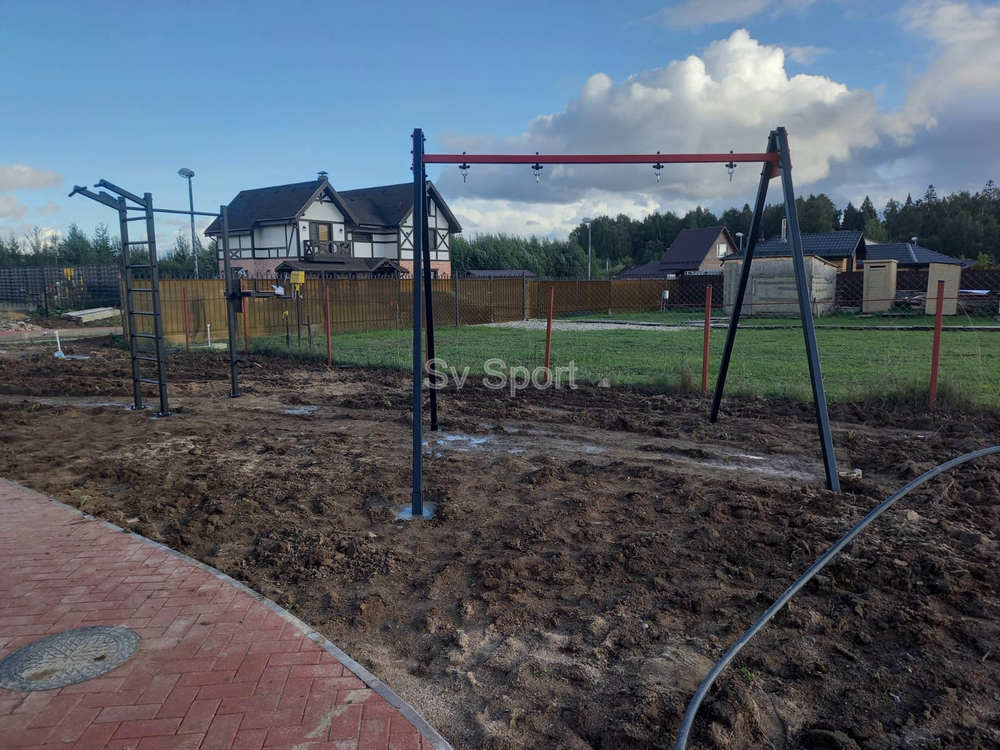 Монтаж уличных качелей Sv Sport