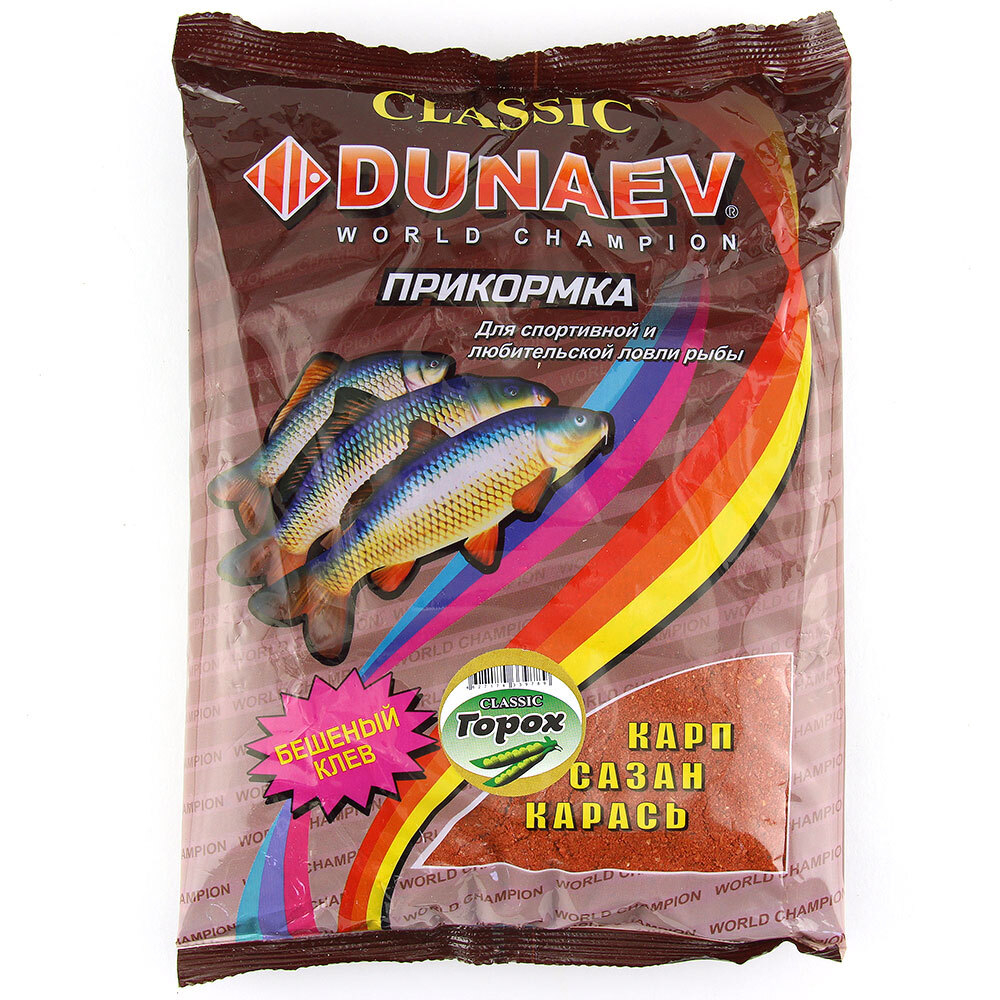 Прикормка "DUNAEV КЛАССИКА" 0,9кг Карп Горох