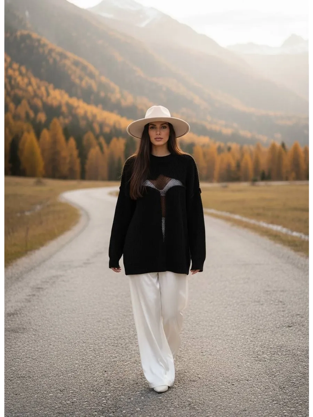 Свитер рваный сетка паутинка