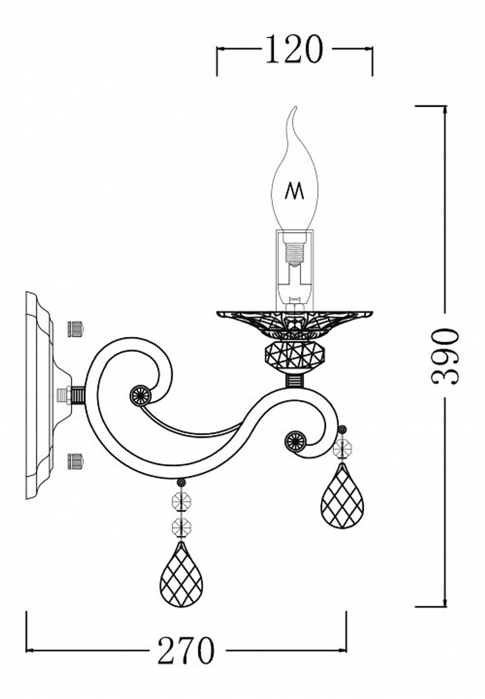 Бра Maytoni ARM247-01-G