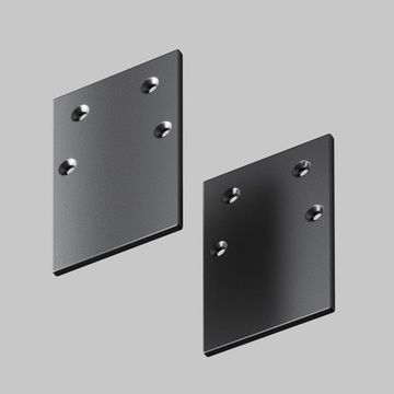 Заглушка торцевая 2шт накладной TRA010EC-41B черный Gravity Maytoni