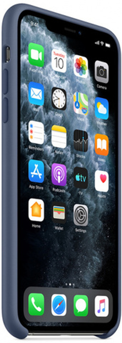 Чехол силиконовый для IPhone 11 Pro Max Alaskan Blue (MWYE2FE/A)