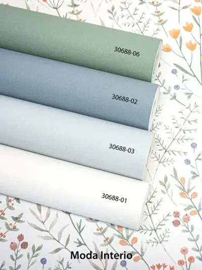 Обои винил на флизелине, веточки на белом, прованс, метровые, для спальни, Palantine (Moda interio)