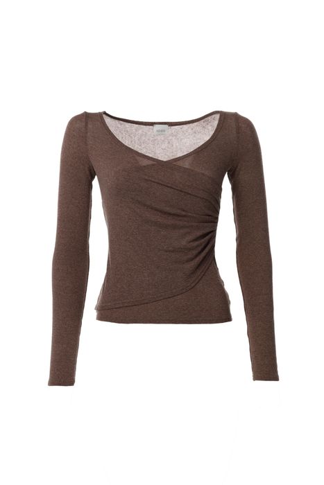 ЛОНГСЛИВ БРЮНЕ ШОКОЛАДНЫЙ С БЛЕСТКАМИ