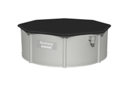 Стальной бассейн Bestway Hydrium Pool Set 360х120 см + песочный ф/насос 3028 л/ч, лестница, тент, подстилка (56574 BW)