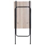 Стол BRABIX "Smart CD-011", 600х380х705 мм, ЛОФТ, складной, металл/ЛДСП дуб, каркас черный, 641878