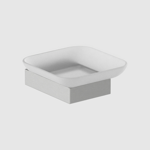 Мыльница стекло/нерж. сталь CORINTO 16925.S матовый