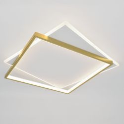 Светильник потолочный светодиодный ЭРА Модерн Lima CLL-1-82-RC WH+GD с ДУ 82W 3000-6500К белый/золото | Светильники SPB-6 с ДУ