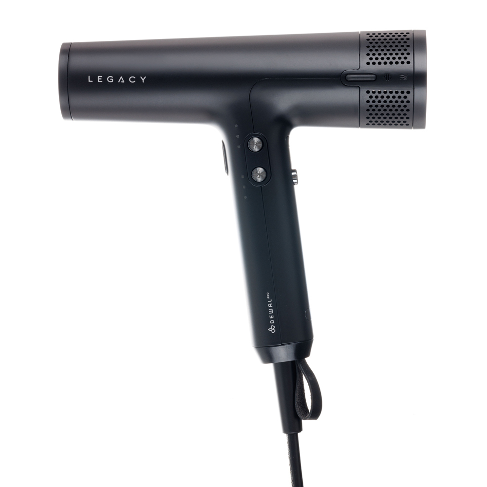 Фен DEWAL PRO LEGACY черный 1700Вт бесщеточный мотор, иониз.2насдки+диффузор