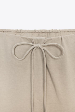 ZARA БРЮКИ С ЭФФЕКТОМ ОКРАШИВАНИЯ, ПЕСОЧНЫЙ