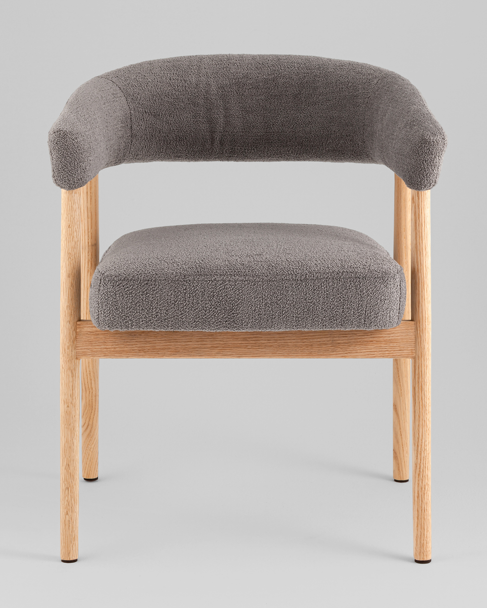 Стул обеденный Zubo с деревянными ножками темно-серый