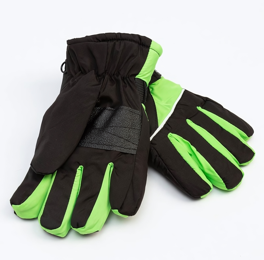 Перчатки зимние MINAKU, зелёный, р-р 16 (18 см) 7000381 (MINAKU), 1 шт.