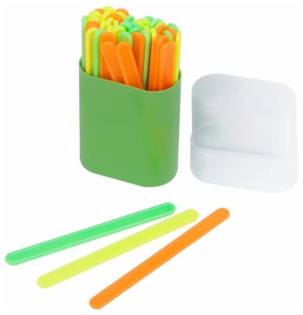 Счетные палочки СТАММ (50 штук) многоцветные, в пластиковом пенале, СП04