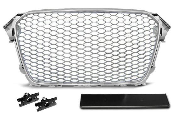 Решетка радиатора RS-TYPE SILVER для Audi A4 B8