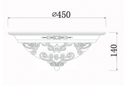 Накладной светильник Maytoni C907-CL-03-W