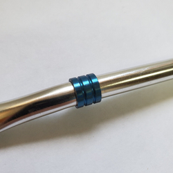 303004 Бомбилья "Цветные вставки" 19 см, металл серебристый