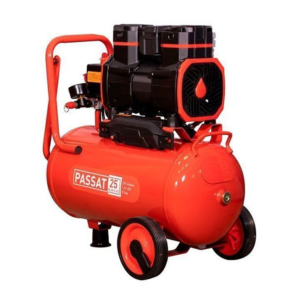 Компрессор PASSAT-25 BLACK 4G безмасляный(24л, 249, л/мин, 1.45, кВт)